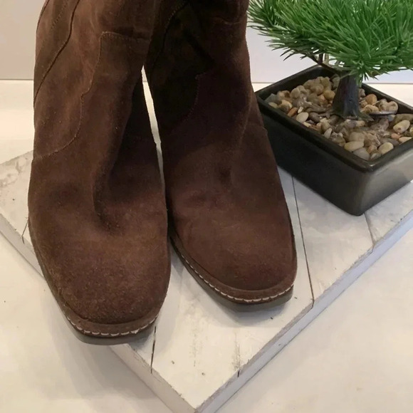 Via Spiga Brown Suede Boots Sz 10 - Picture 8 of 13